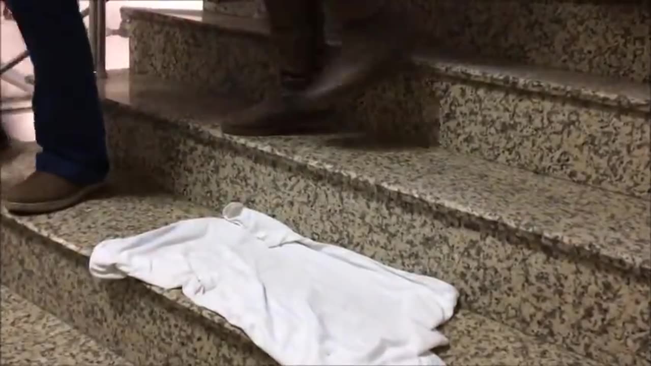 Candid White Shirt Trample