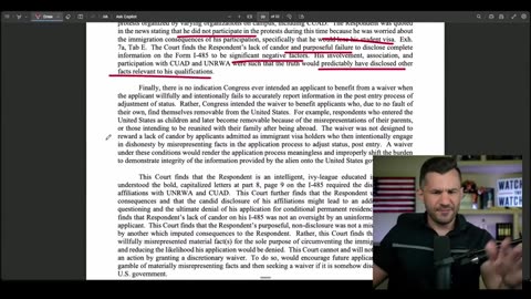 Palestinian Activist Khalil Ordered DEPORTED after Finding of FRAUD!!