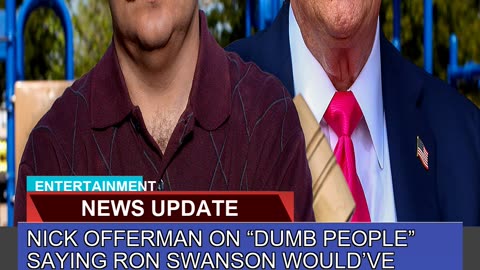 Nick Offerman on Dumb People Saying Ron Swanson