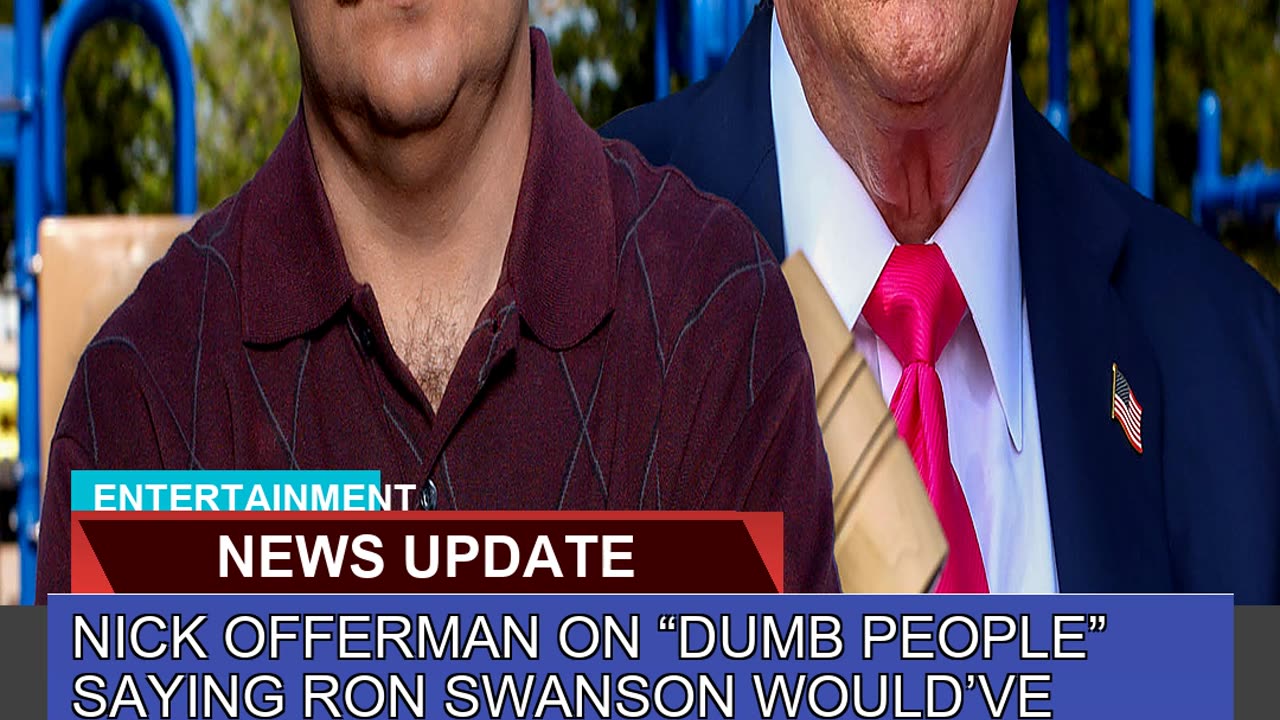 Nick Offerman on Dumb People Saying Ron Swanson