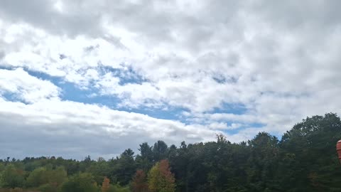"Cloudy" day with breaks to the real blue sky(2)