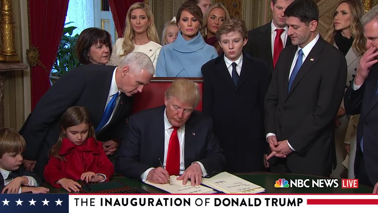 The 58th. inaguration of Donald Trump in 2017