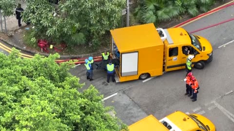 Bodies recovered from Hong Kong fire as firefighters battle blaze
