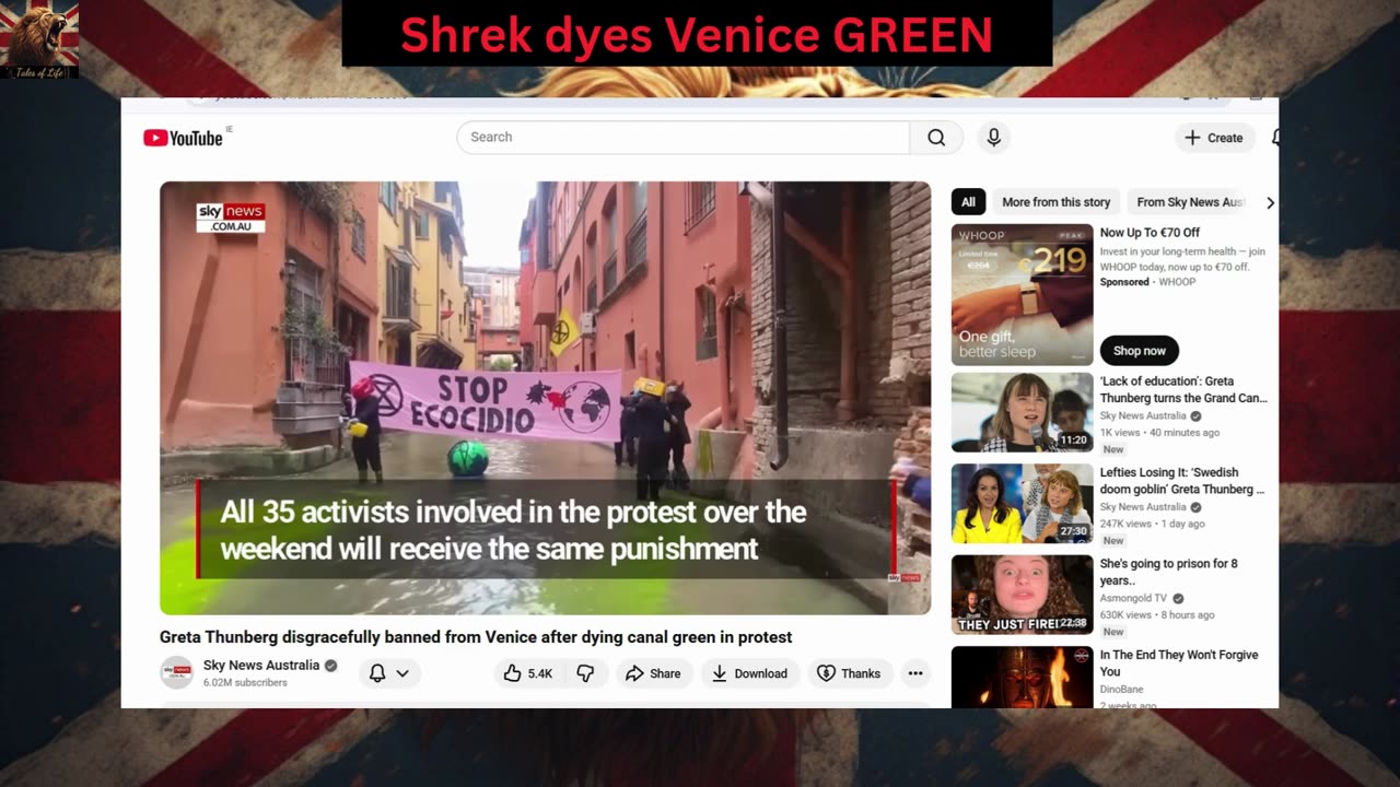 Shrek dyes Venice GREEN