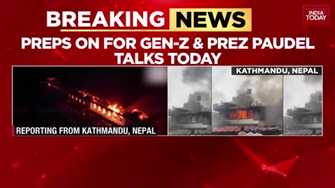 Nepal Crisis News : Army Deployed After Protesters Burn Parliament; Chief Meets Gen Z