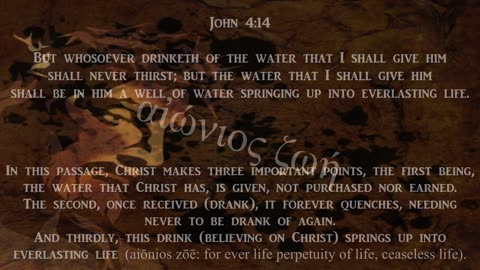 Unconditional Salvation part v of ix