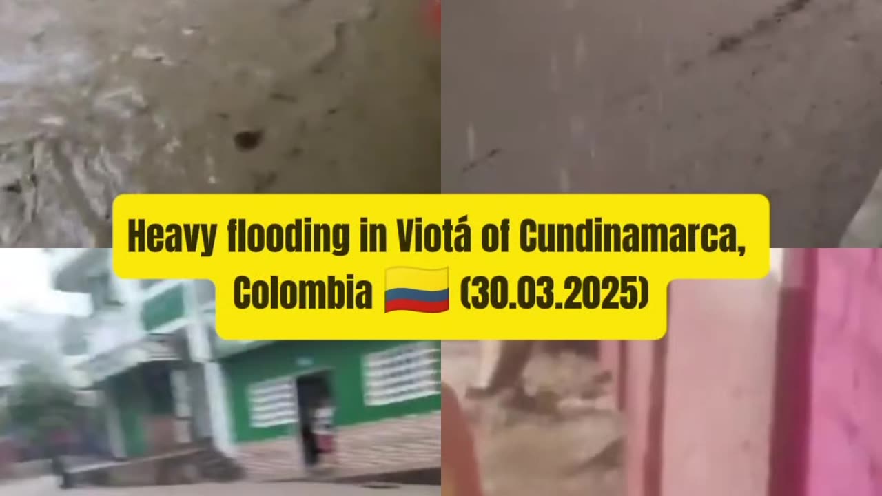 🚨Heavy flooding in Viotá of Cundinamarca, Colombia 🇨🇴 (30.03.2025)