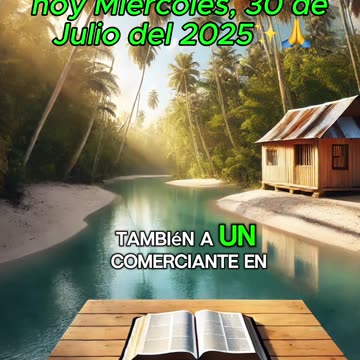 🙏✨Evangelio de hoy Miércoles, 30 de Julio del 2025✨🙏