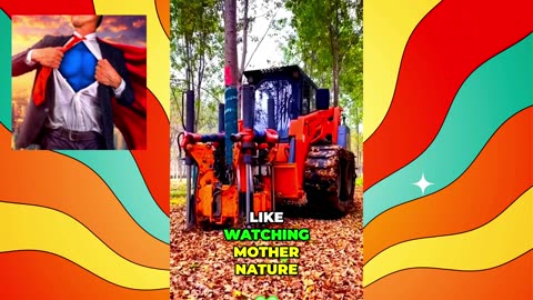 Crushing Trees with Pure Hydraulic Force – Insane Power!