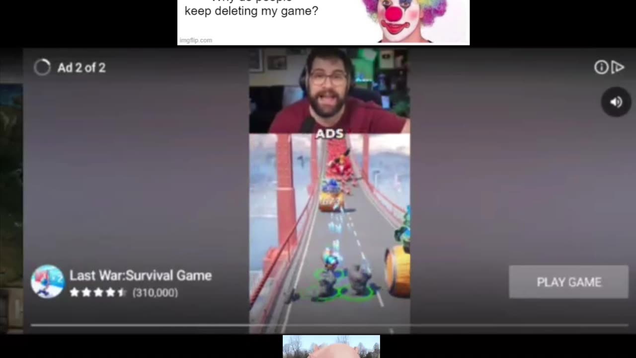 Last war Survival game;Self aware mobile ads 3