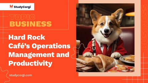Hard Rock Café's Operations Management and Productivity - Research Paper Example