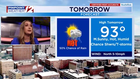 WPRI 12 Weather Alert 6/24/25: Extreme Heat Warning Today; Possible Record Heat