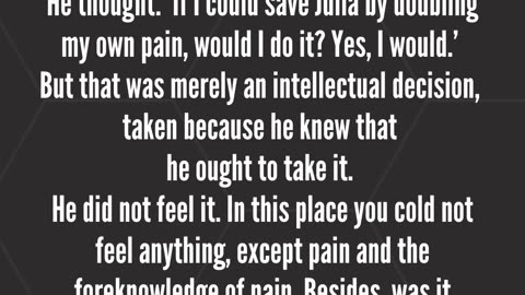 When freedom from pain is greater than love and loyalty