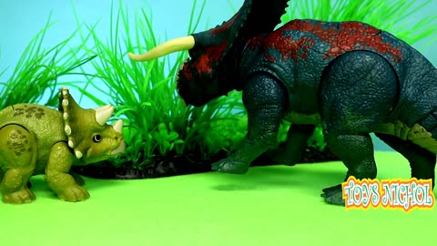 Triceratop Baby is Born and Comes Out of the Egg to Look for its Mother