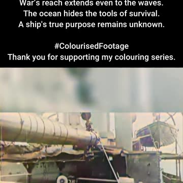 Hidden in Plain Sight Weapons on Merchant Ships WW1 #ColourisedHistory