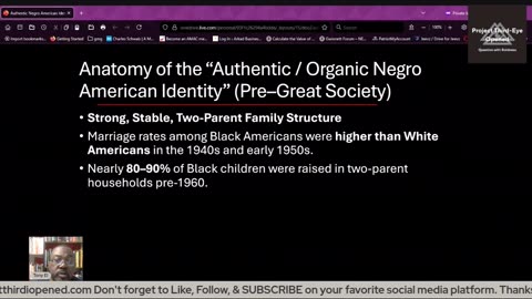 The authentic Negro identity before the Great Society