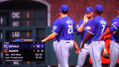 MLB The Show: Kansas City Royals vs San Francisco Giants (S23 G140)