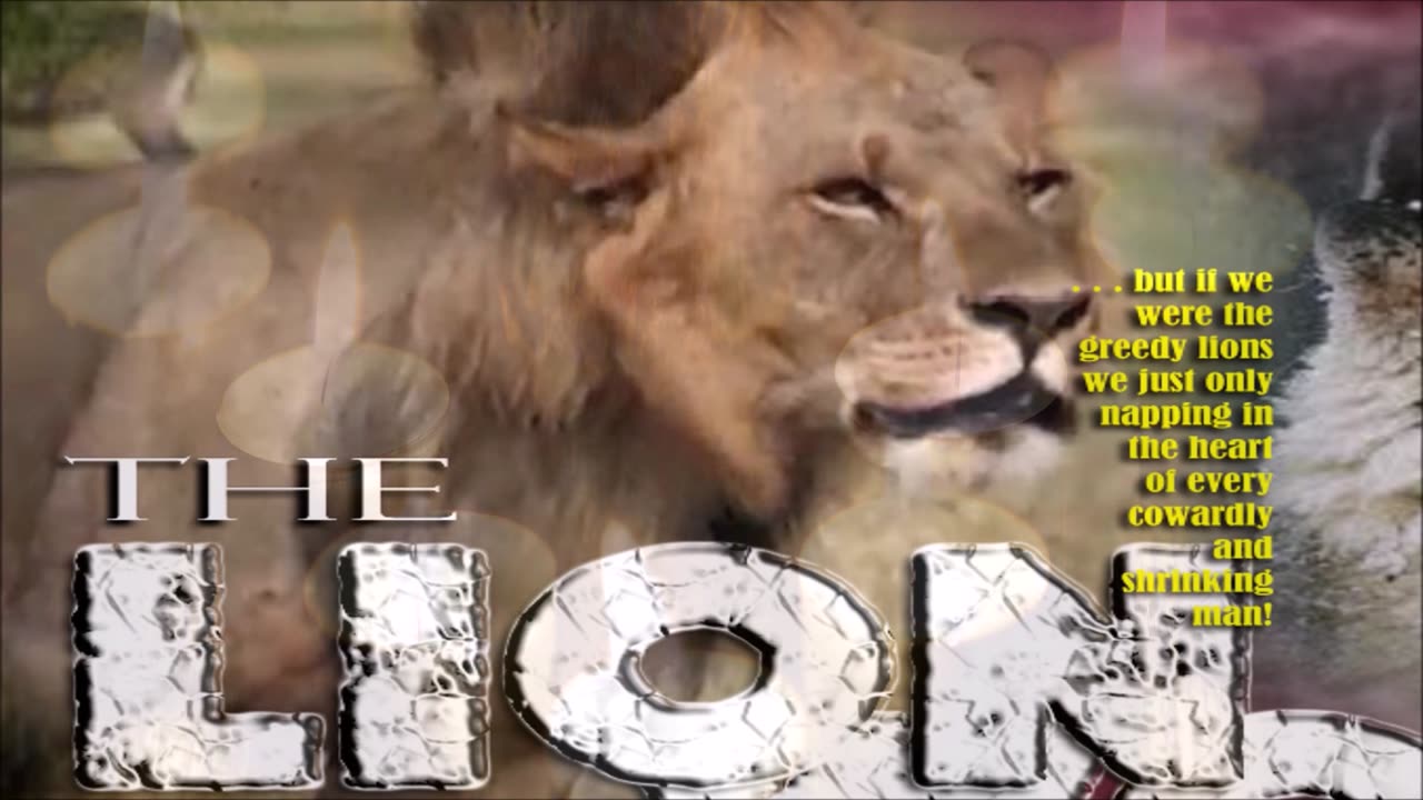 “I am a Lion, Not a Sheep. A Leader, Not a Follower.”