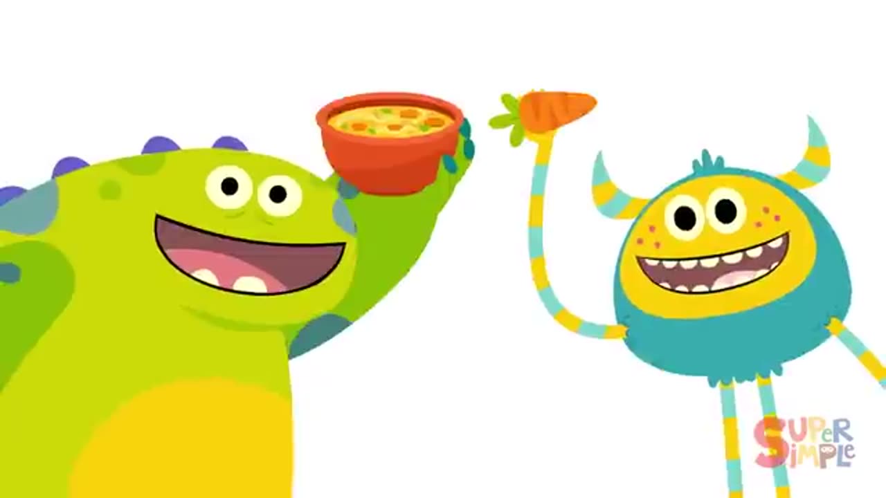 There's A Monster In My Tummy ｜ Super Simple Songs