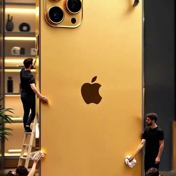 Golden iPhone repairing micro people 😱😱