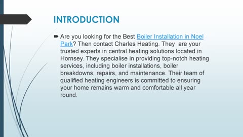 Best Boiler Installation in Noel Park