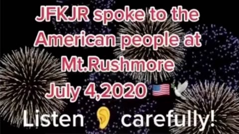 JFK Jr. Mt. Rushmore 4th of July 2020