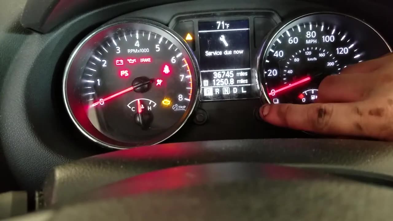 Reset oil light 2014 Nissan Rogue