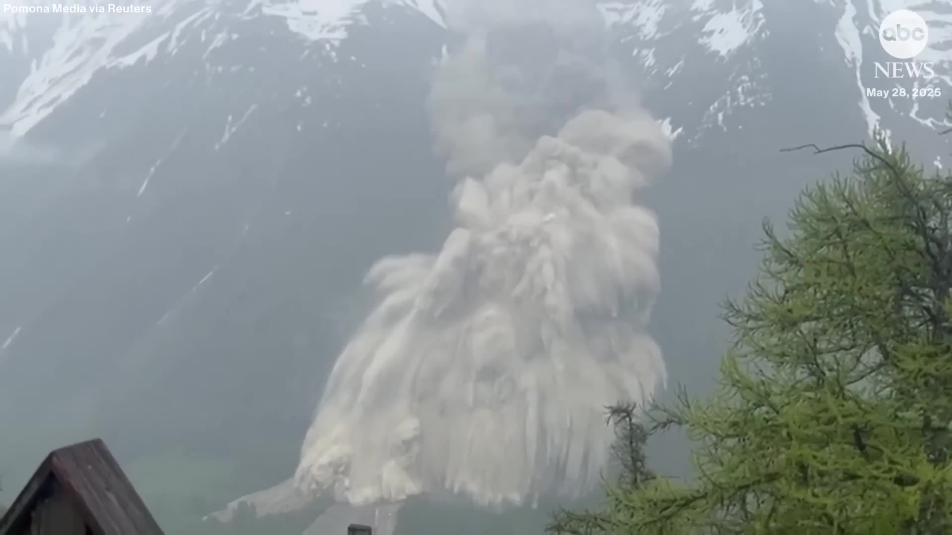 Swiss glacier collapse buries mountain village