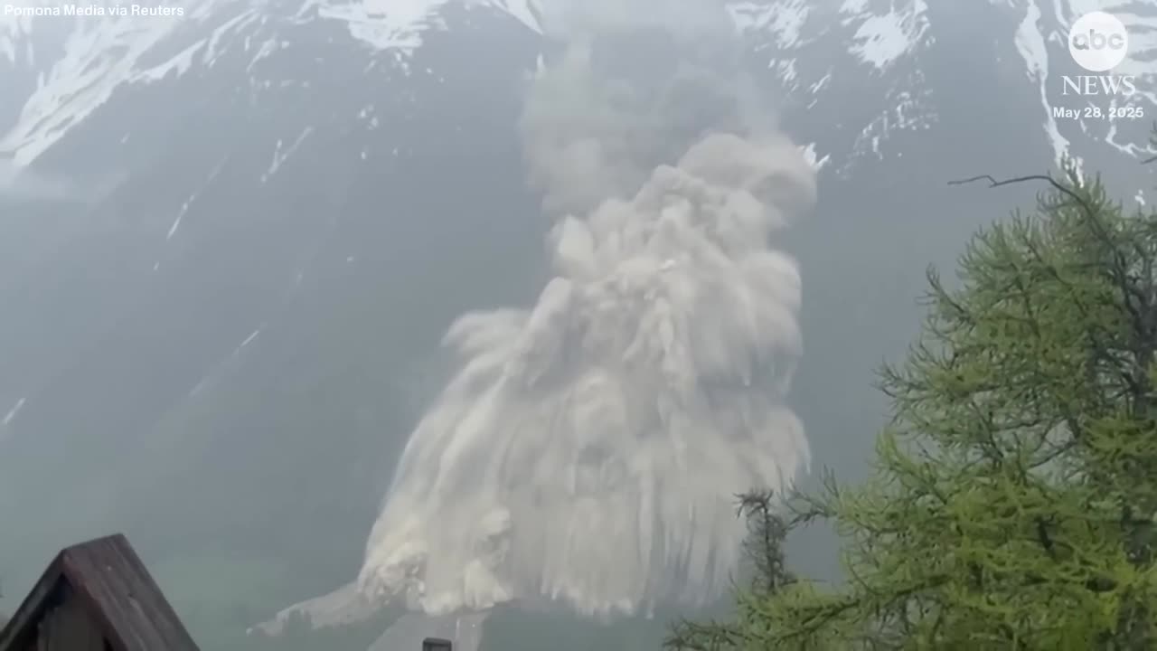 Swiss glacier collapse buries mountain village