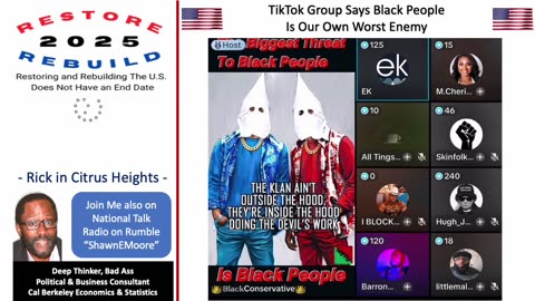 TikTok Group Says Blacks Are The Biggest Threat To Other Blacks