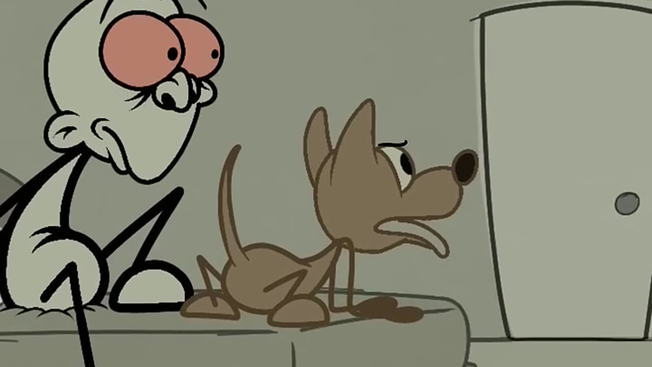 When you hear a noise but wait for your dog's supernatural sensors to go off