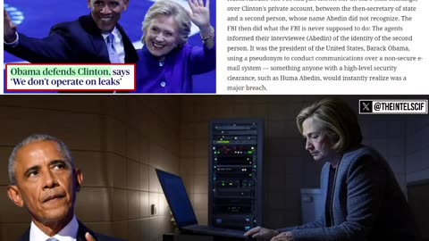 OBAMA told the DoJ not to prosecute HILLARY CLINTON because...