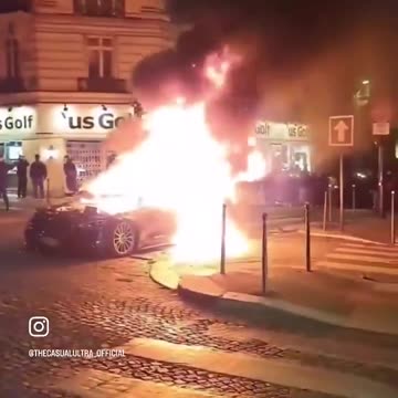 Scenes from Paris last night