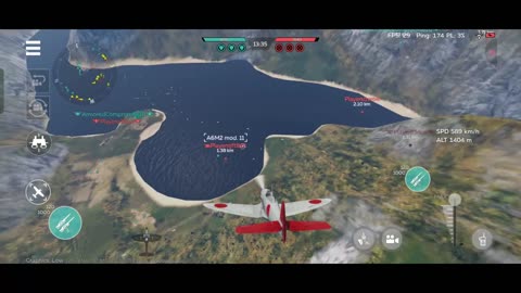 A7He1 gameplay - War Thunder Tier 2 Japanese planes gameplay