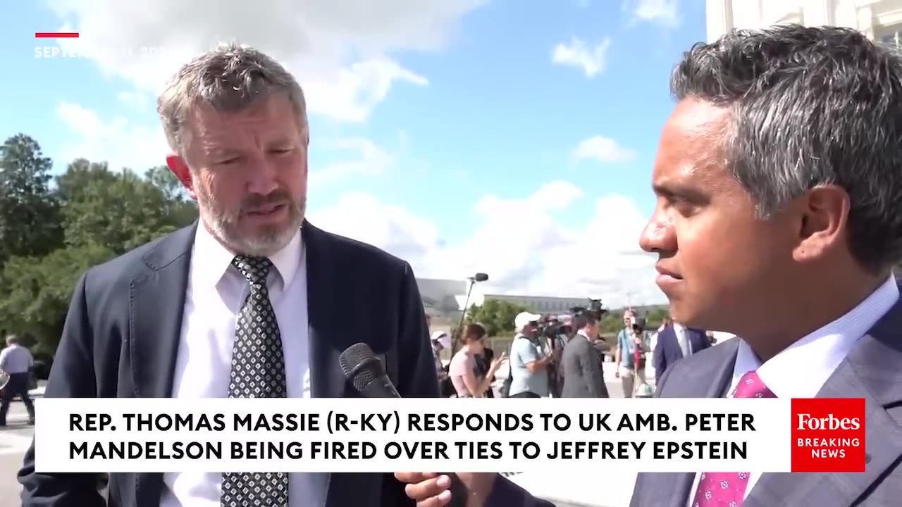 Thomas Massie Responds To UK Ambassador Peter Mandelson