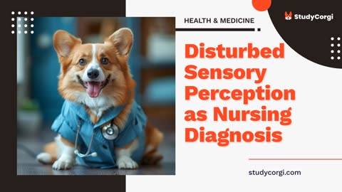 Disturbed Sensory Perception as Nursing Diagnosis - Research Paper Example
