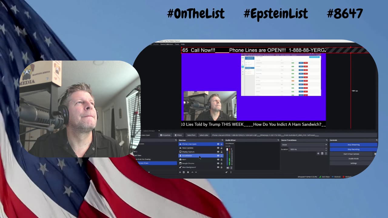 250829 Up The Middle : Gestapo is Here! Kamala Isn't