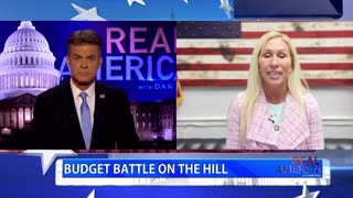 REAL AMERICA -- Dan Ball W/ Rep. Marjorie Taylor Greene, Latest On Budget Bill, 5/15/25
