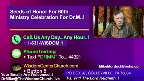 Re-Air: Wisdom World With Mike Murdock..!!!