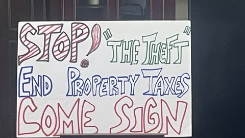 COC 9-18-25 Property Taxxes, 86/47 passed out, scare tactics, Fear Not