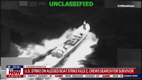 US strike on alleged drug boat kills 2, crews search for survivor