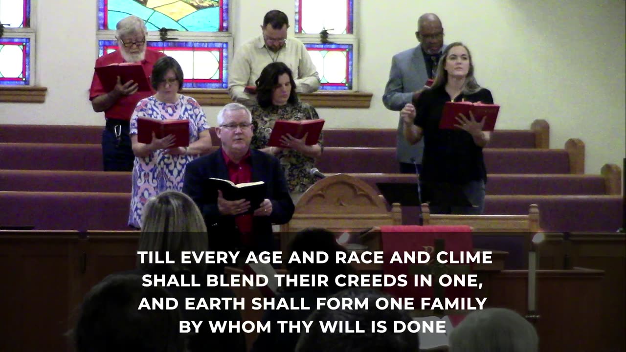 Sunday worship service