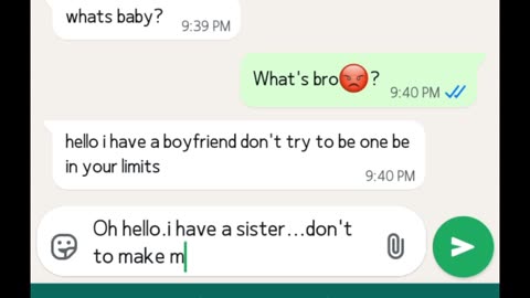 funny chat of Gf and Bf
