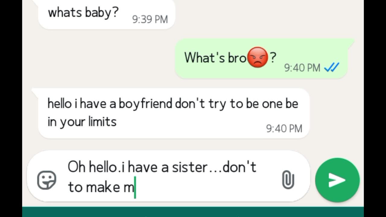 funny chat of Gf and Bf