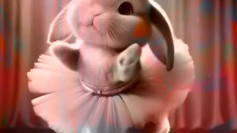 THE BUNNY DECIDED TO BECOME A BALLERINA