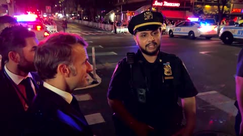 Macron phones Trump after being blocked by his motorcade route