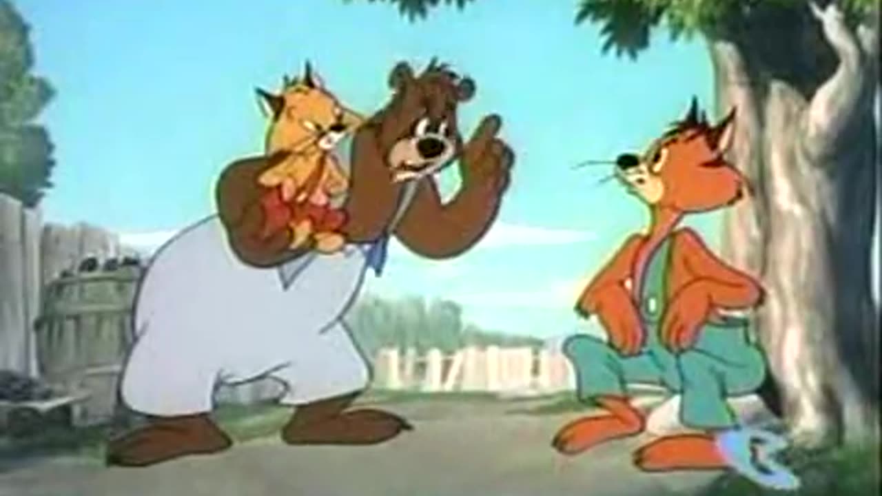 Wee-Willie Wildcat scene 1 M/m Barney Bear Cartoon