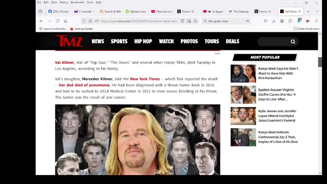 Val Kilmer Dead at 65