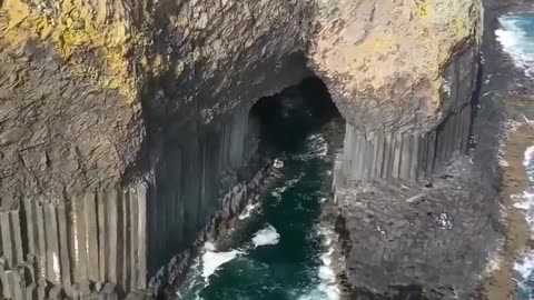 Fingal's Cave on the island of Staffa in Scotland