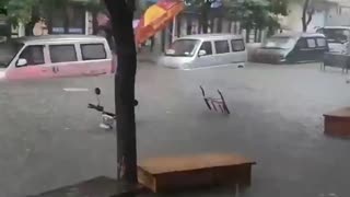 Heavy flooding caused by intense rain in Dalian, Liaoning Province, China (09/16/2025)